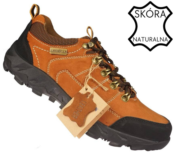 Men's transitional shoes American Club MCY-18 black or beige size 41-45