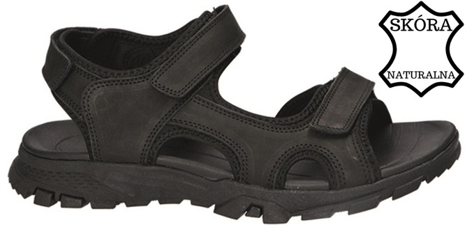 American Club MCY-109 men's sandals, black and brown, sizes 41-45