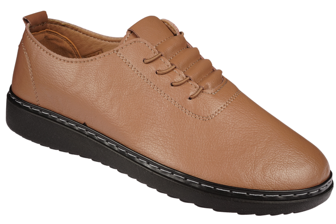 Półbuty damskie Le Scarpe DA7286-10 khaki rozm.36-41
