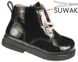 Buty przejściowe dziecięce Apawwa ASQ626BL czarne rozm.19-24