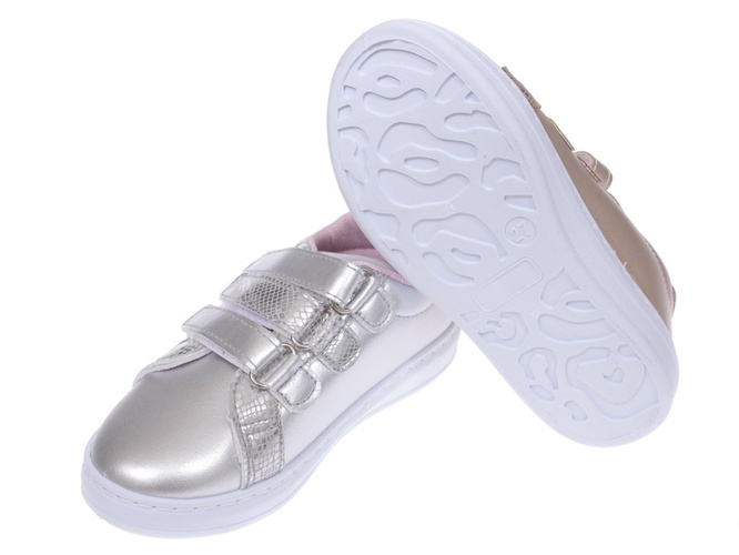 Children's trainers Underline B35F1908 pink silver size 25-30