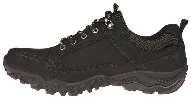 American Club MCY-102 men's transitional shoes, black and camel, sizes 41-45