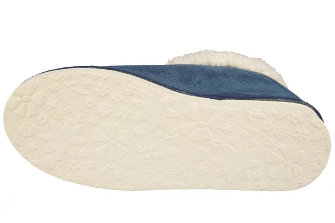 Women's slippers Meteor DV081 SNOWFLAKE blue and burgundy size 36-41