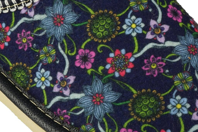 Women's insulated slippers TUP  2331 navy blue size 36-41