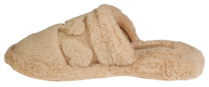 Pantofle damskie Meteor DV269 WYTŁOCZKA camelowe rozm.36-40