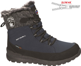 American Club DSN-27 women's winter shoes, navy blue, sizes 38-40