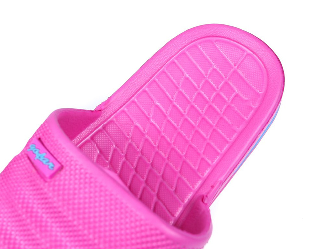 Women's pool slippers Gofar DF2090B blue, pink, turquoise and black, size 36-41