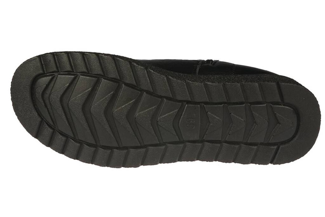 Obuwie zimowe damski Le Scarpe DA7362-1BL czarne rozm.36-41