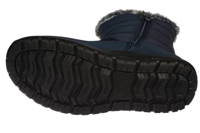 Women's snow boots Skotnicki DB-3-0300NA navy blue size 36-41