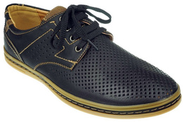 Men's shoes Minke MD2113-3BU navy blue size 40-45