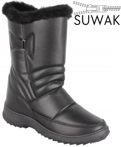 Women's winter boots Skarpol D006KOZAKCZ black sizes 37-41
