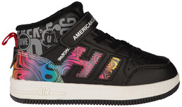 Buty przejsciowe dziecięce American Club BBD-24 czarne i granatowe rozm.27-31