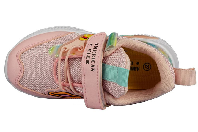 Buty sportowe dziecięce American Club BBD-22 różowe i szare rozm.25-30