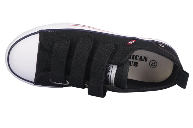 Youth Sneakers American Club DLH-118 – Navy and Black, Sizes 37-41