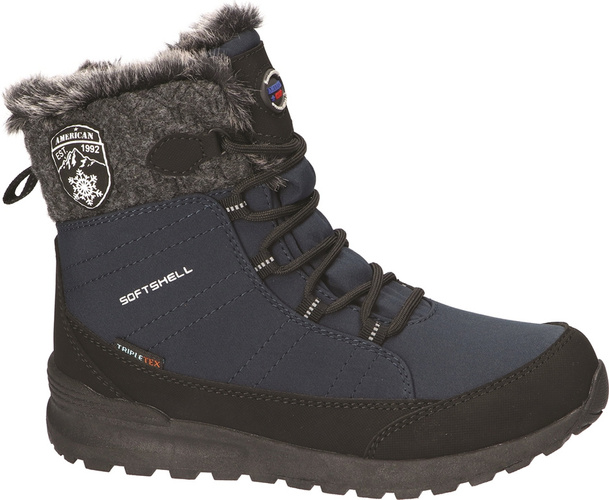 Buty zimowe damskie American Club DSN-27 granatowe rozm.37-41