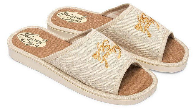 Women's slippers Meteor DV004 NATALIA blue and brown size 36-41