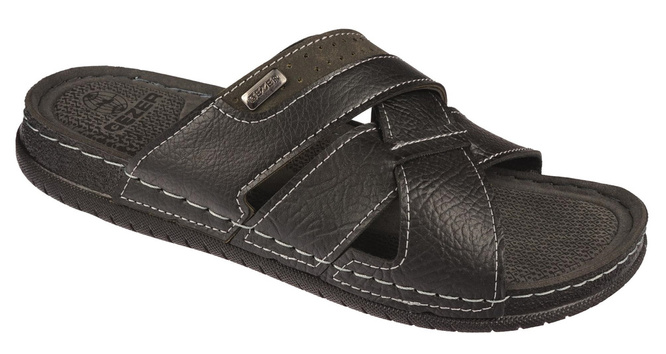 Gezer M78A021BL men's flip-flops, black, sizes 40-44