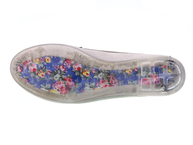 Women's loafers Sergio Leone DMK721-03NSI silver size 36-40