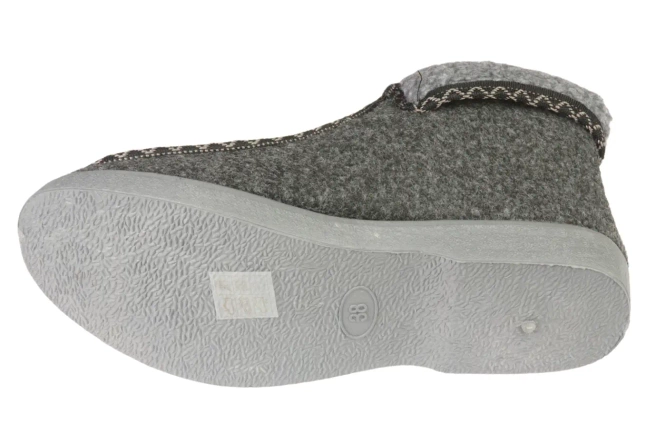 Women’s Slippers Minke D1626 – Grey, Black, Graphite, Sizes 37–42