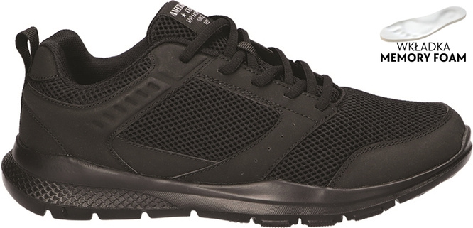 Buty sportowe męskie American Club MLE-01 czarne rozm.41-46