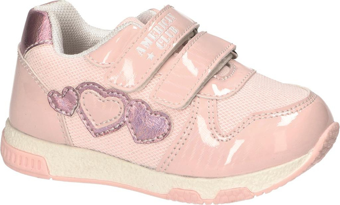 American Club AXD-46 children's sports shoes, size 21-26, navy blue and pink