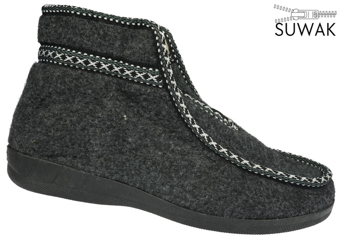 Men's slippers from Łukpol/Stomil MTATRZANK880SZ gray size 41-45