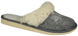 Women's highlander slippers TUP DTUP2345, gray, sizes 36-41