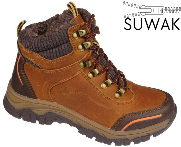 Children's winter shoes Apawwa CGD503BR brown size 32-37