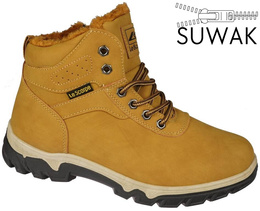 Le Scarpe DA7124-19YE youth winter shoes, yellow, sizes 36-41