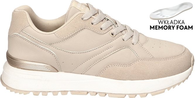 Buty sportowe młodzieżowe American Club DAA-44 czarne i beżowe rozm.37-41