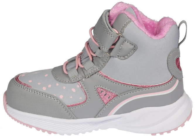 Buty zimowe dziecięce American Club BRL-92 szare i granatowe rozm.28-32