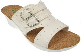 Women's Turkish slippers Fatex DF2114 white size 36-41