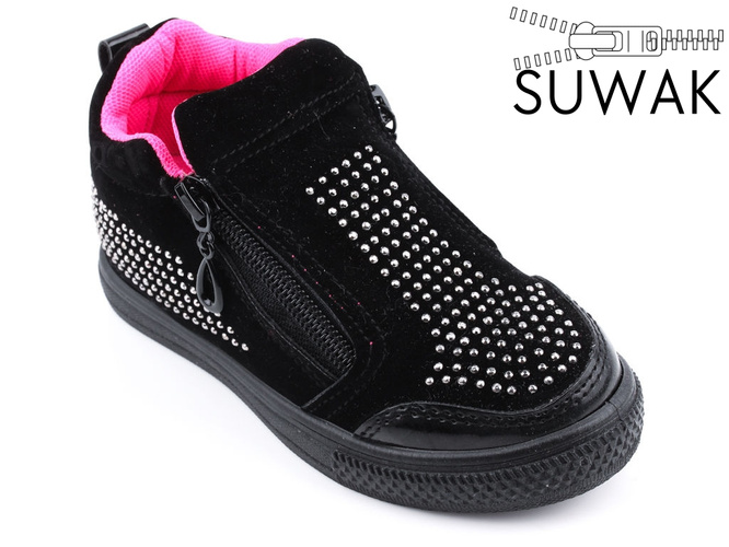 Buty przejściowe dziecięce Haver BR51D-2BLPE czarne rozm.25-30