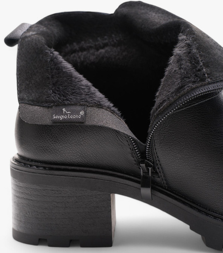 Sergio Leone DTR720-SCZ women's Chelsea boots black size 36-40