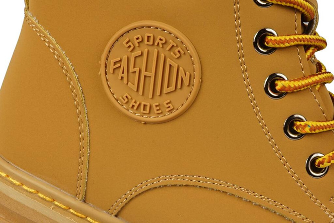 Buty zimowe młodzieżowe Purlina DPM3309-2CA camelowe rozm.36-41