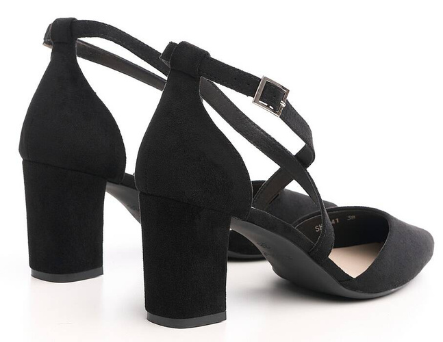 Sergio Leone DSK841CZMI women's sandals, black, sizes 36-40