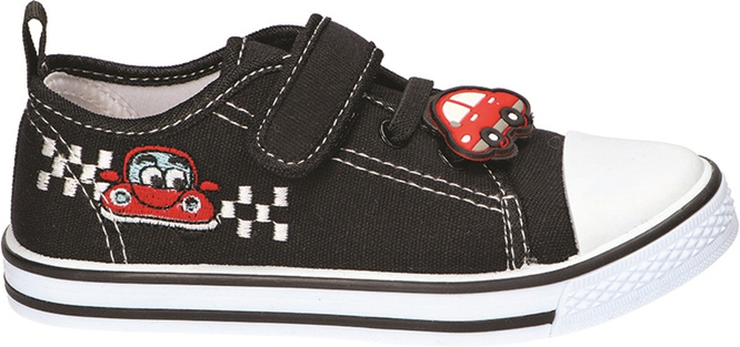 Tenisówki dziecięce American Club BTEN-166 czarne i granatowe rozm.26-30