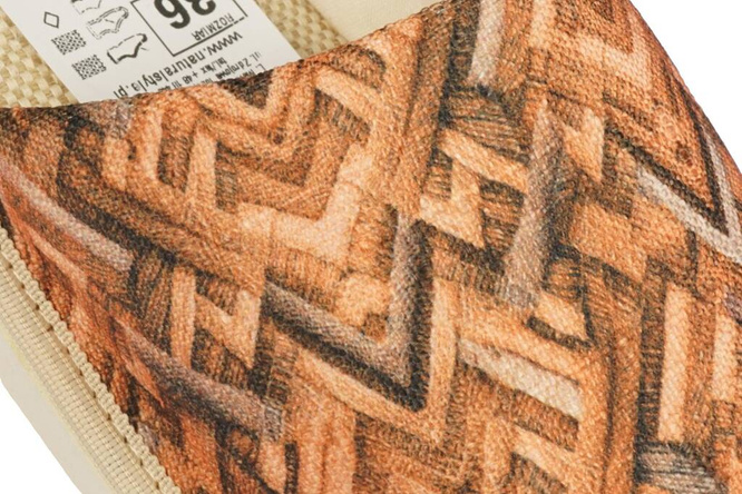 Pantofle damskie Meteor DV091 NINA zielone i brązowe rozm.36-40