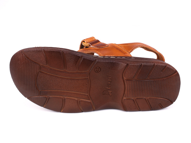 Sandały męskie Łukpol R812KO koniak rozm.40-46