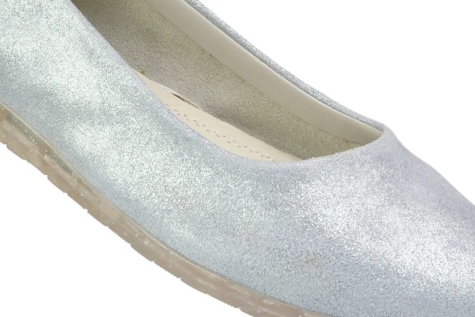 Women's ballerinas Sergio Leone DBL602-08MNI silver size 36-41