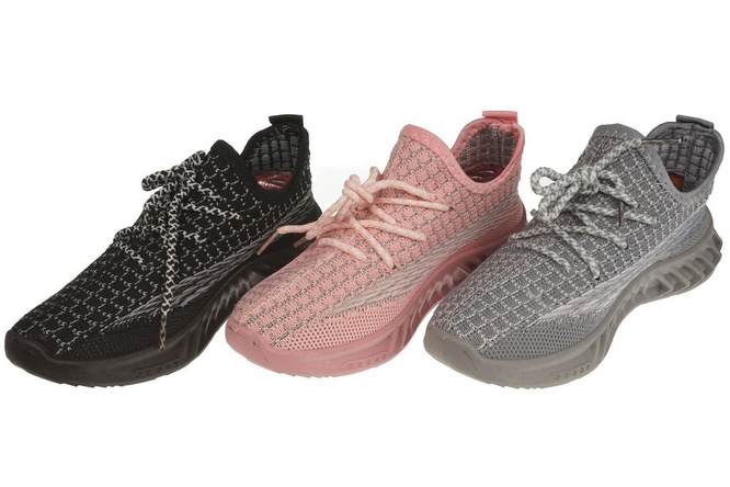 Buty sportowe dziecięce Nino CA4125 czarne, szare i różowe rozm.31-36