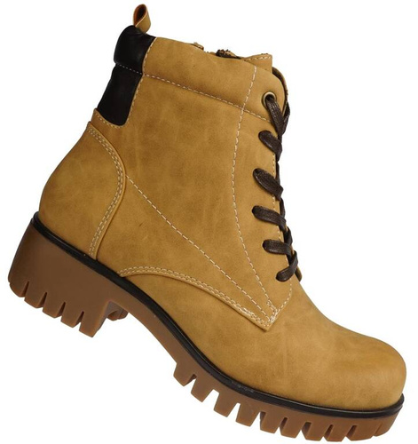 Women's winter shoes Sergio Leone D711-1NZO yellow size 36-40