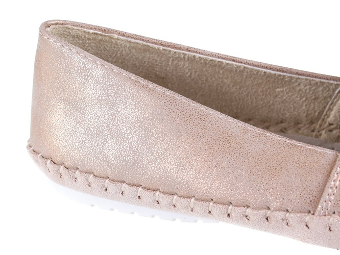 Women's ballerinas Goodin DGD-FL209CH champagne size 36-41