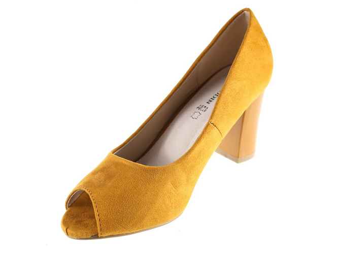 Pumps Goodin DGD-FL123ATA mustard size 36-41