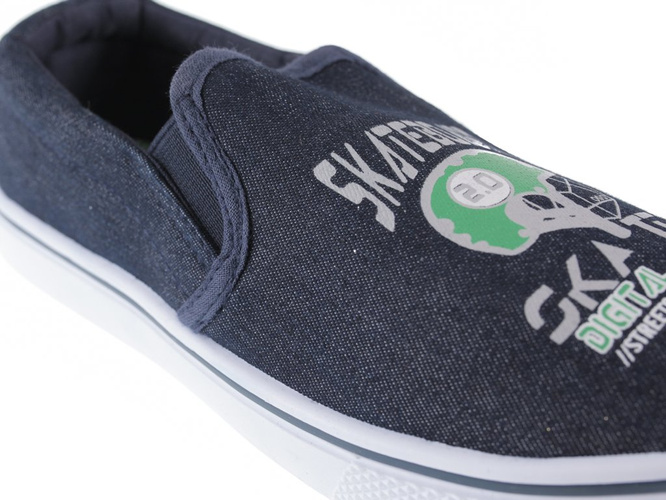 Cotton Club children's sneakers C5SP-619-LS black and navy blue, size 31-36