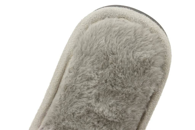 Women's textile slippers Lano DK-3-G10GY gray, size 36-41