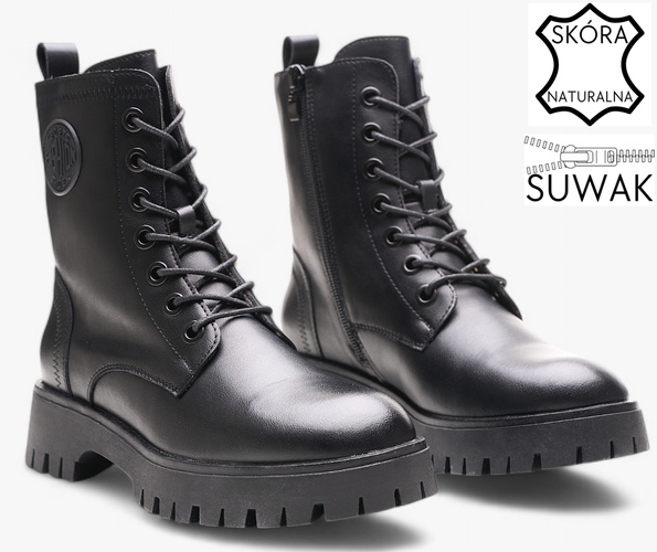 Sergio Leone DTR710-SCZ women's boots black size 36-40