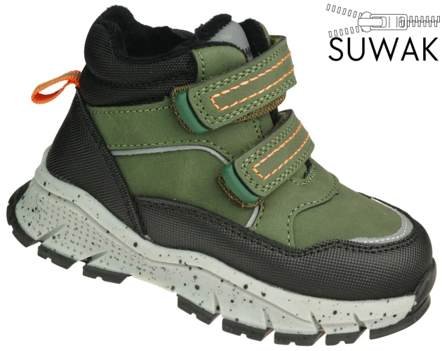 Children’s winter boots Apawwa AS6203RBL black, sizes 21–28