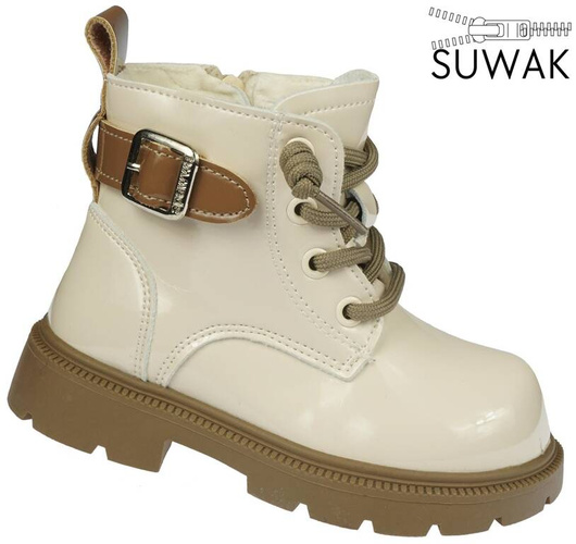 Buty zimowe dziecięce Apawwa AN629BE beżowe rozm.21-25