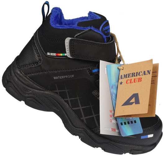 Children's winter shoes American Club BHL-28 blue or red size 27-31